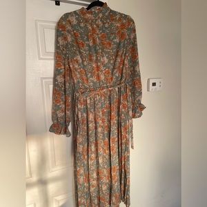 High neck maxi dress